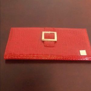Miche red snakeskin purse shell